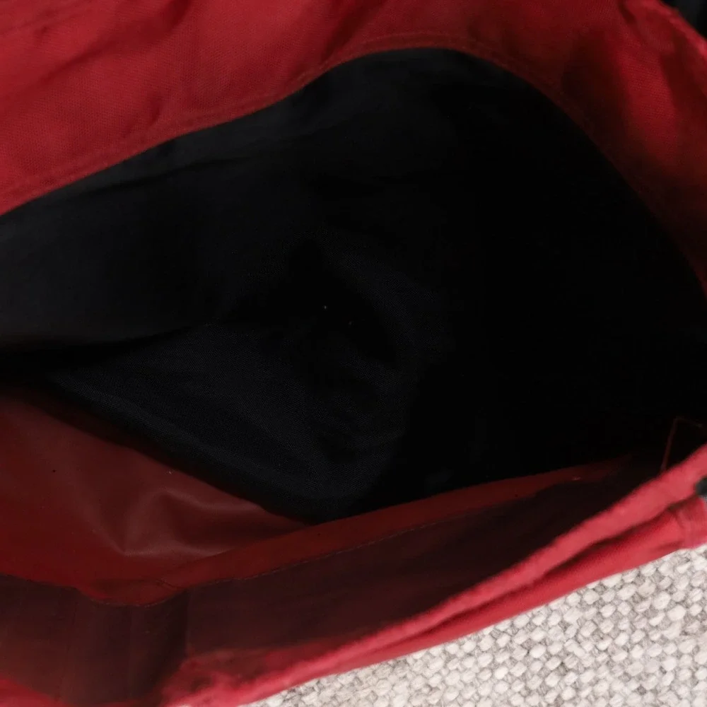 Y2K Old Navy Messenger Bag Unisex OS Red Black Vintage 2003 Techwear Laptop Bag